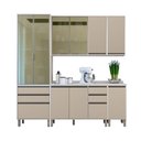 Ver imagem 3 de Cozinha Compacta 5 Peças com Tampos e Vidro Reflecta 230cm Linea Luciane Móveis