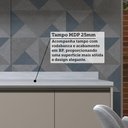 Ver mais imagens de Cozinha Compacta 5 Peças com Tampos e Vidro Reflecta 230cm Linea Luciane Móveis