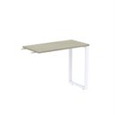 Ver imagem 1 de Mesa Complemento MCP90/45P25TUB 90cm Industrial Nogueira e Branco Preto