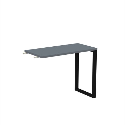 Mesa Complemento MCP90/45P25TUB 90cm Industrial Cinza e Preto