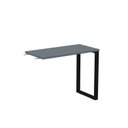 Ver imagem 1 de Mesa Complemento MCP90/45P25TUB 90cm Industrial Grafito e Preto