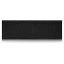Ver imagem 1 de Armário Aéreo 160cm 4 Portas Nevada Branco/Preto - Lumil Móveis