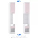 Ver imagem 3 de Mesa de Cabeceira Alta 38cm 1 Porta 1 Gaveta Alpes Luciane