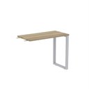 Ver imagem 1 de Mesa Complemento MCP90/45P25TUB 90cm Industrial Noce e Cinza Preto