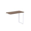 Ver imagem 1 de Mesa Complemento MCP90/45P25TUB 90cm Industrial Walnut e Branco Preto