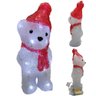 Enfeite Iluminado Natal Urso Polar Natalino Led Decoraçao Mesa Escritorio Recepçao Loja Casa - 1