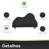 Mini Sofá Cama Divã Pet Cães e Gatos Orgânico Confortável e Reforçado Bouclé - 3