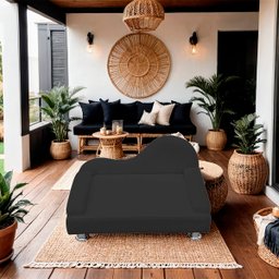 Mini Sofá Cama Divã Pet Cães e Gatos Orgânico Confortável e Reforçado Bouclé - 2
