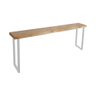 Bancada Gourmet 220cm com 4 Banquetas Industriais Bistrô Premium Base Branca - 2