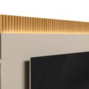 Ver imagem 5 de Rack com Painel Modulado para Tv até 70 Polegadas Ripado Paulina Tauari/off White Fosco