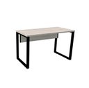 Ver imagem 1 de Mesa para Escritório 134x60 Pandin P25Tub - Nogueira/Preto