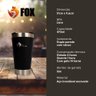 Copo Térmico Fox Stainless Quente e Frio com Tampa 473ml Preto - 2