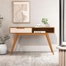 Aparador Buffet Tucuma Pés Madeira Nature Off White Jb Bechara - 4