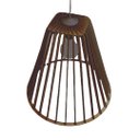 Ver imagem 1 de Luminária Teto tipo Pendente PEQUIM MDF - Completa - Cor: Marrom