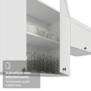 Ver mais imagens de Armário Aéreo 100 Cm 1 Porta Basculante Branco Vik Madesa