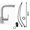 Ver imagem 3 de Torneira Gourmte Monocromada Mesa Quente/fria 360º Metal