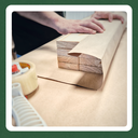 Ver mais imagens de 100 Ripas Sarrafos de Pinus 1x2x50cm Aplainado Artesanato