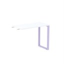 Ver imagem 1 de Mesa Complemento MCP90/45P25TUB 90cm Industrial Branco e Lilás Preto