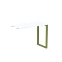 Ver imagem 1 de Mesa Complemento MCP90/45P25TUB 90cm Industrial Branco e Verde Preto