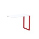 Ver imagem 1 de Mesa Complemento MCP90/45P25TUB 90cm Industrial Branco e Vermelho Preto