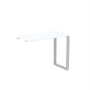 Ver imagem 1 de Mesa Complemento MCP90/45P25TUB 90cm Industrial Branco e Cinza Preto