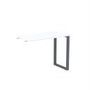 Ver imagem 1 de Mesa Complemento MCP90/45P25TUB 90cm Industrial Branco e Grafito Preto