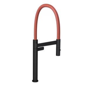 Torneira Deca de Mesa para Cozinha Colore Black Matte e Terracota - 1189.bl.mt.tc