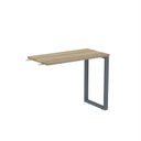 Ver imagem 1 de Mesa Complemento MCP90/45P25TUB 90cm Industrial Noce e Grafito Preto