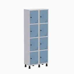 Armário Locker Guarda Volume Aço Light 8 portas 69x179,5cm - 2