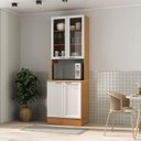 Ver imagem 1 de Paneleiro Duplo Planejado 70cm Soho CabeCasa MadeiraOriginals Branco/Freijó
