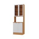 Ver imagem 2 de Paneleiro Duplo Planejado 70cm Soho CabeCasa MadeiraOriginals Branco/Freijó