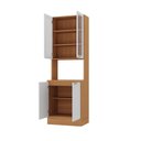 Ver imagem 7 de Paneleiro Duplo Planejado 70cm Soho CabeCasa MadeiraOriginals Branco/Freijó