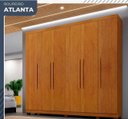 Ver imagem 1 de Guarda Roupa Casal 6 Portas Atlanta Benetil Móveis - Cinamomo