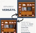 Ver imagem 2 de Guarda Roupa Casal 6 Portas Atlanta Benetil Móveis - Cinamomo