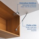 Ver imagem 4 de Armario Aéreo Planejado Porta Basculante 80cm Soho CabeCasa MadeiraOriginals Branco/Freijó