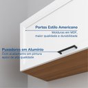 Ver imagem 3 de Armario Aéreo Planejado Porta Basculante 80cm Soho CabeCasa MadeiraOriginals Branco/Freijó