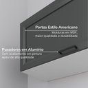 Ver imagem 3 de Armario Aéreo Planejado Porta Basculante 80cm Soho CabeCasa MadeiraOriginals Cinza/Branco/Grafite