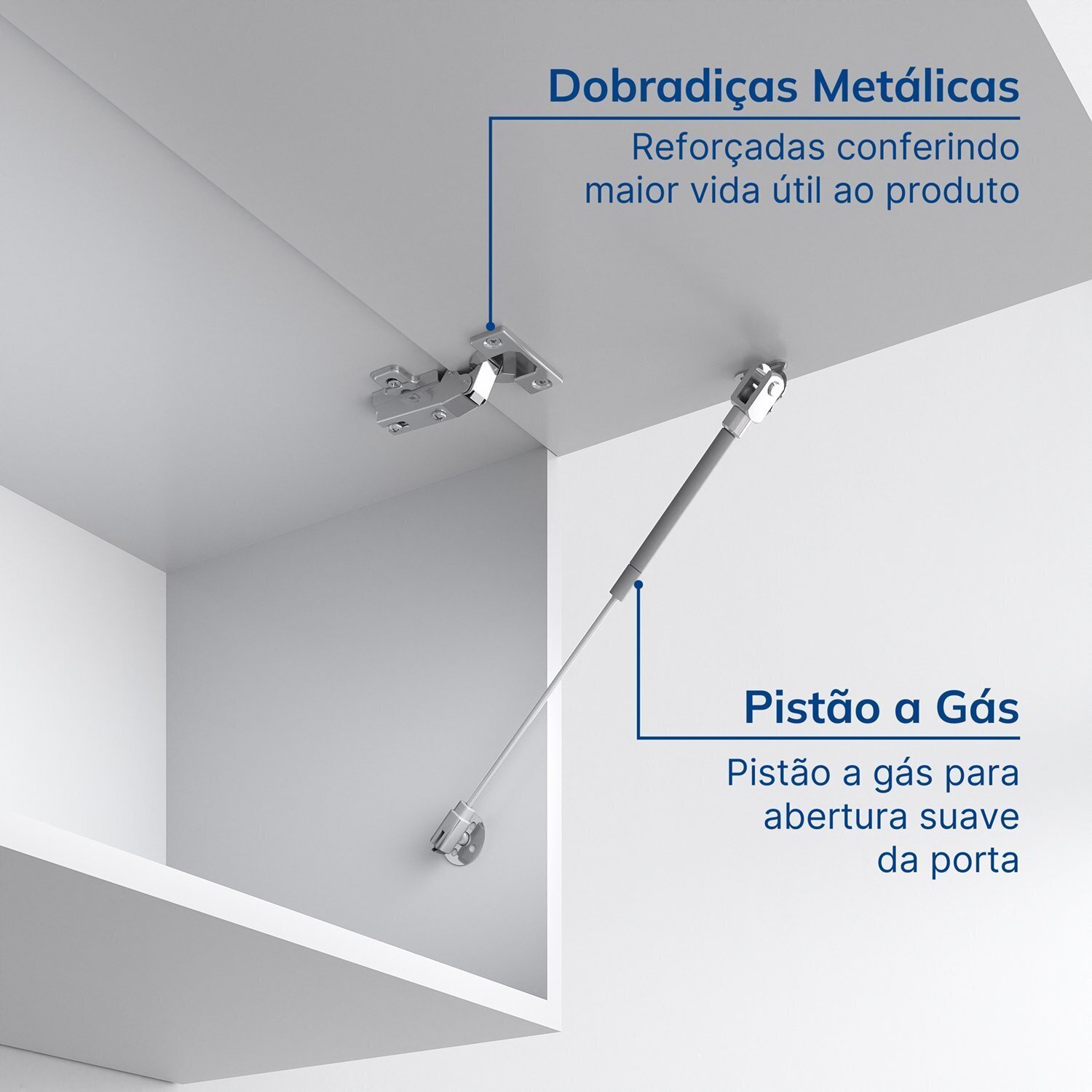 Armario Aéreo Porta Basculante 80cm Soho Cabecasa Madeiramadeira - 4