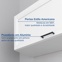 Ver imagem 3 de Armario Aéreo Planejado Porta Basculante 80cm Soho CabeCasa MadeiraOriginals Branco