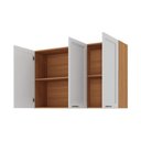 Ver imagem 6 de Armário Aéreo Planejado Triplo 120cm Soho CabeCasa MadeiraOriginals Branco/Freijó