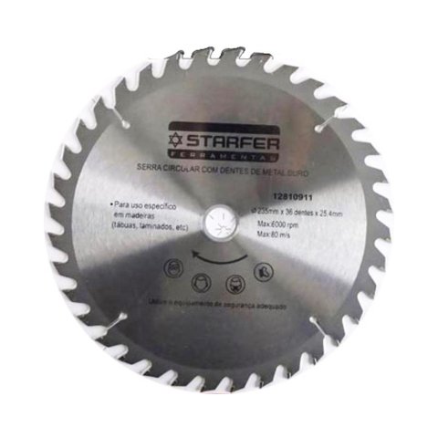 Serra Circular Widea 235mm x 24 Dentes Starfer
