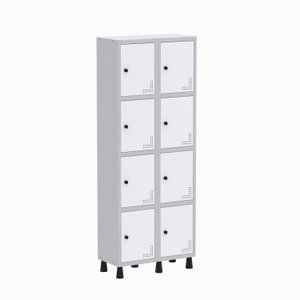 Armário Locker Guarda Volume Aço Light 2v 08 Portas Gr302/8