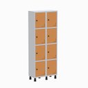 Ver imagem 2 de Armário Locker Guarda Volume Aço Light 8 Portas 69x179,5cm