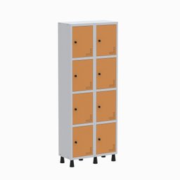 Armário Locker Guarda Volume Aço Light 8 portas 69x179,5cm - 2