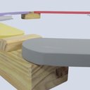 Ver imagem 4 de Passarela Traves de Equilibrio Madeira Maciça Pinus Colorida