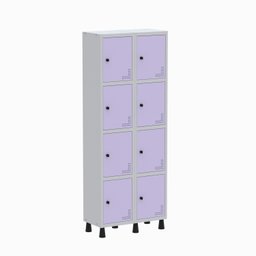 Armário Locker Guarda Volume Aço Light 8 portas 69x179,5cm - 2