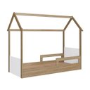 Ver imagem 2 de Cama Infantil Montessoriana com Protetor Lateral 201X95cm Aveiro/Branco