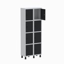 Ver imagem 3 de Armário Locker Guarda Volume Aço Light 8 portas 69x179,5cm