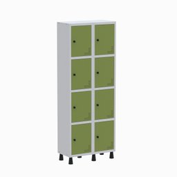 Armário Locker Guarda Volume Aço Light 8 portas 69x179,5cm - 2