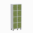 Ver imagem 1 de Armário Locker Guarda Volume Aço Light 8 Portas 69x179,5cm Azul/Cinza/Dali